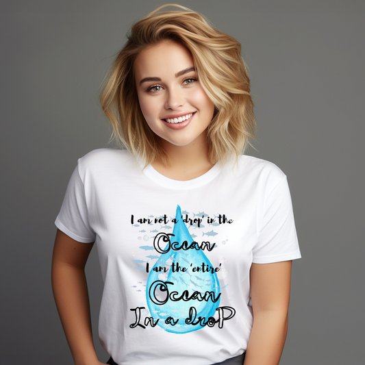 POSITIVITY- I am not a drop in the ocean I am the entire ocean in a drop