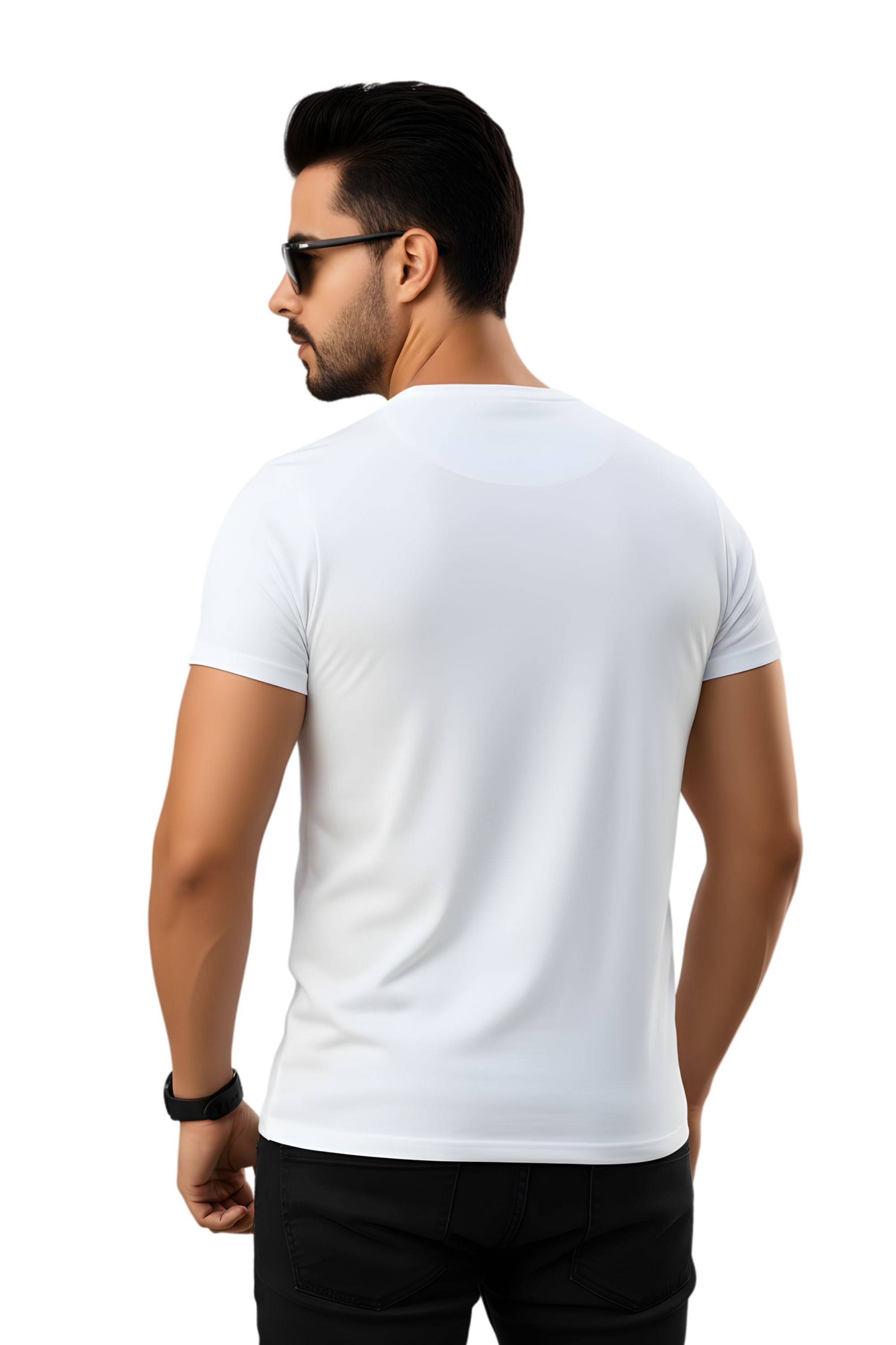 Men's White Cotton Graphic Printed T-Shirt, Regular Fit, Crew Neck, Dog Lover Design