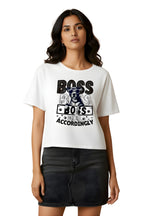 Cotton T-Shirt for Women, White, Dog Lover Graphic Print, Crew Neck, Short Sleeve, Regular Fit, Casual Wear