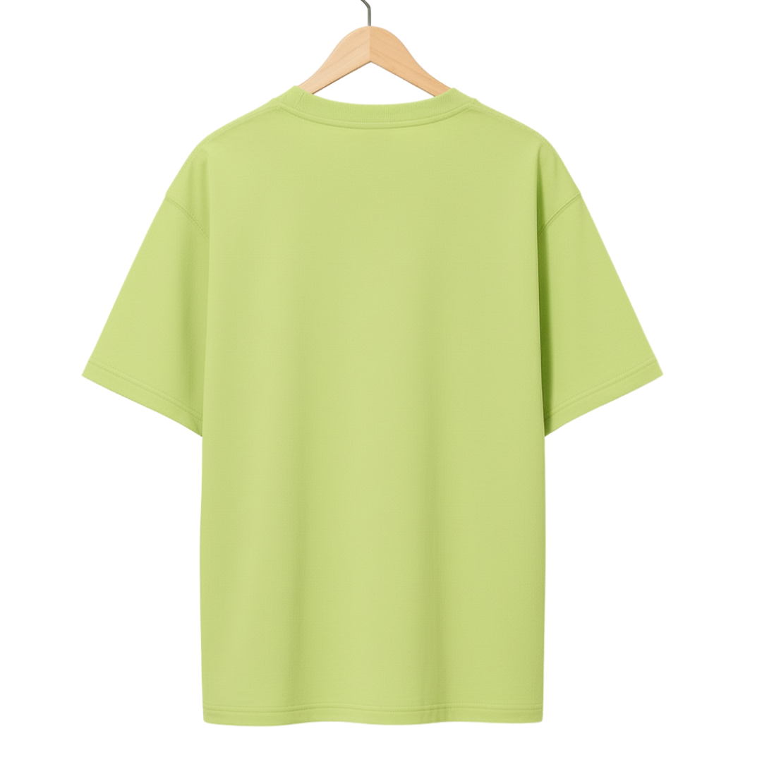 Hand-Painted Koi Fish Lotus Pond Oversized T-Shirt