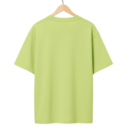 Hand-Painted Koi Fish Lotus Pond Oversized T-Shirt