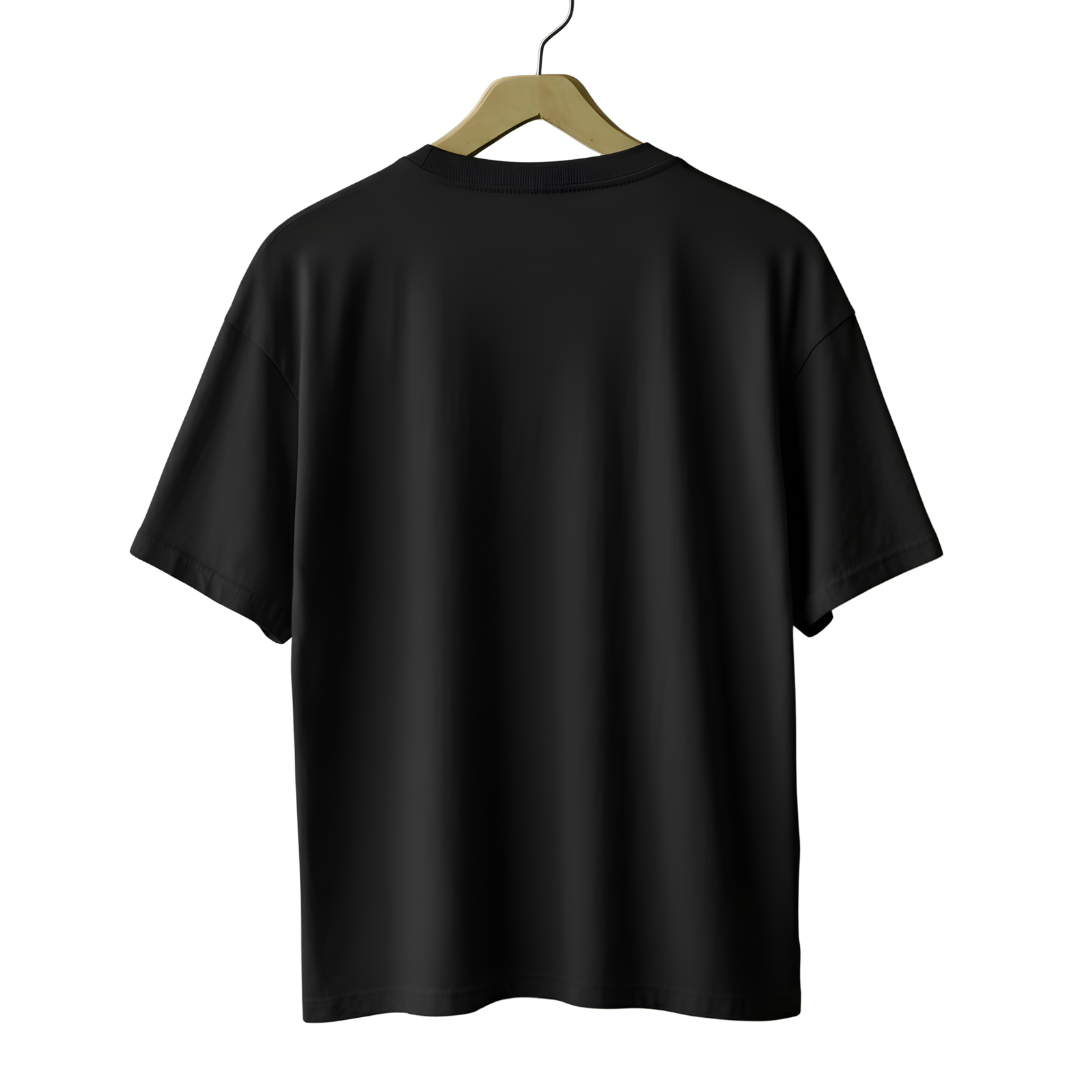 Hand-Painted Koi Fish Lotus Pond Oversized T-Shirt