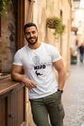 White Cotton T-Shirt  Printed Graphic, Your Only Limit is Your Mind Theme, Short Sleeve, Crew Neck, Regular Fit