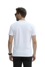 Men's White Cotton Graphic Printed T-Shirt, Regular Fit, Crew Neck, Dog Lover Design, Casual Wear