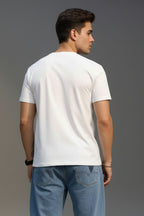 Men's White Cotton Graphic Printed T-Shirt, Regular Fit, Crew Neck, Short Sleeve, Indies Dog Lover