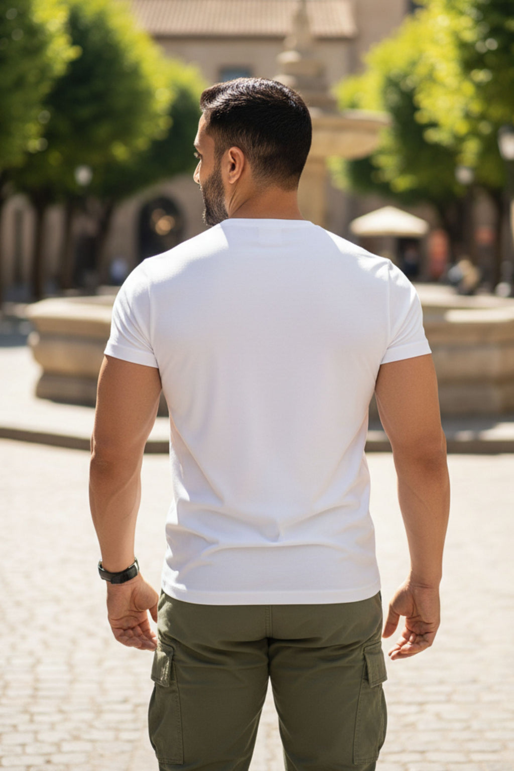 White Cotton T-Shirt  Printed Graphic, Your Only Limit is Your Mind Theme, Short Sleeve, Crew Neck, Regular Fit