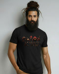 Ravan Demon King Graphic Print T-Shirt, 100% Cotton Breathable Fabric, Crew Neck, Half Sleeve, Unisex Casual Wear