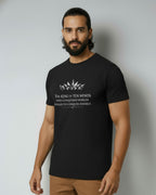 Ravan Ten-Headed Graphic Print Cotton T-Shirt for Unisex, Crew Neck, Half Sleeve, Casual Style