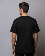 Theatre Life Graphic Print Unisex T-Shirt, Pure Cotton Breathable Fabric, Crew Neck, Regular Fit, Black
