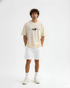 World Tour Oversized T-Shirt, Cotton, Printed Graphic, Crew Neck, Casual Streetwear, Unisex