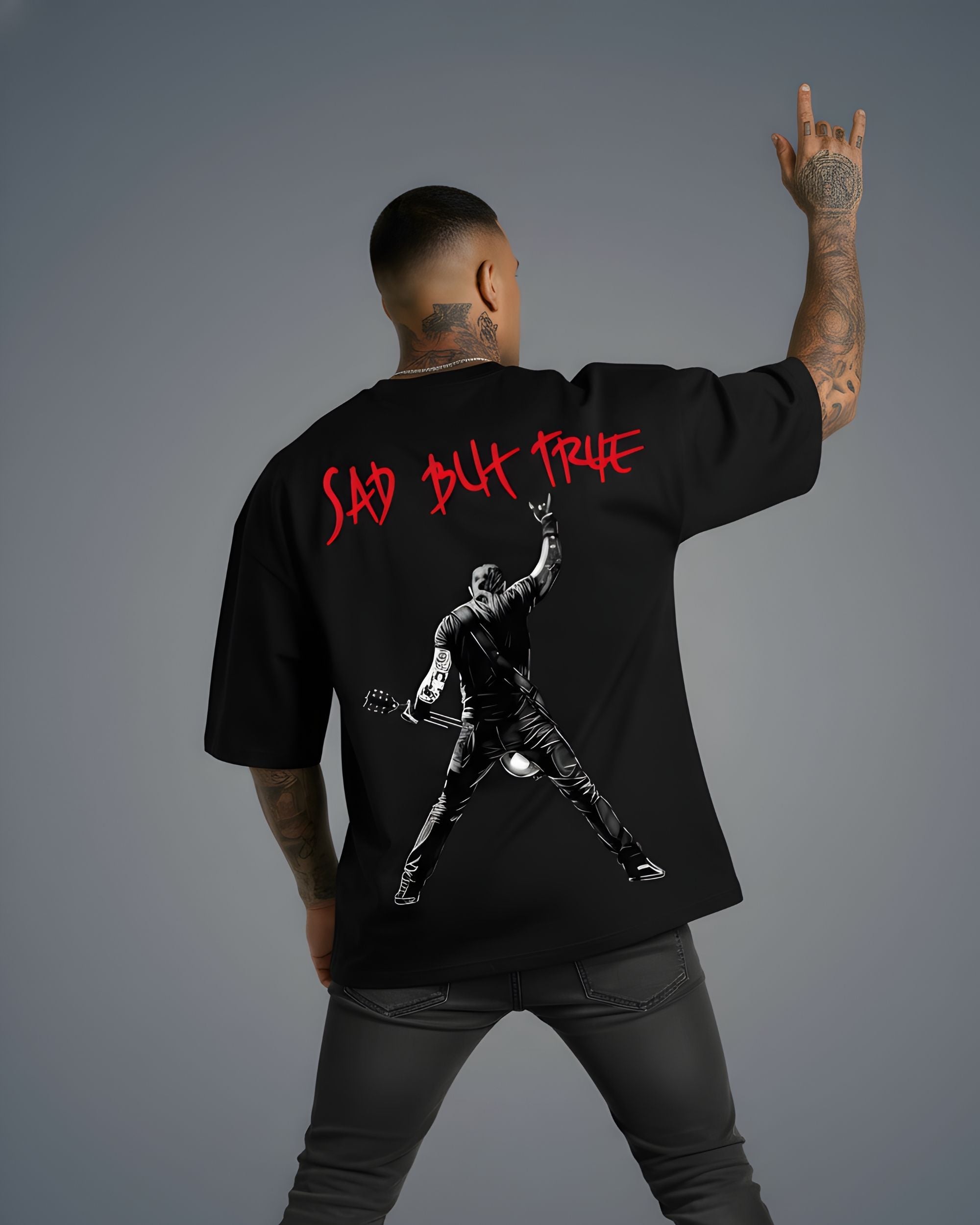 Metallica Graphic Printed Oversized T-Shirt, Pure Cotton, Black, Rock Music, Crew Neck, Short Sleeve